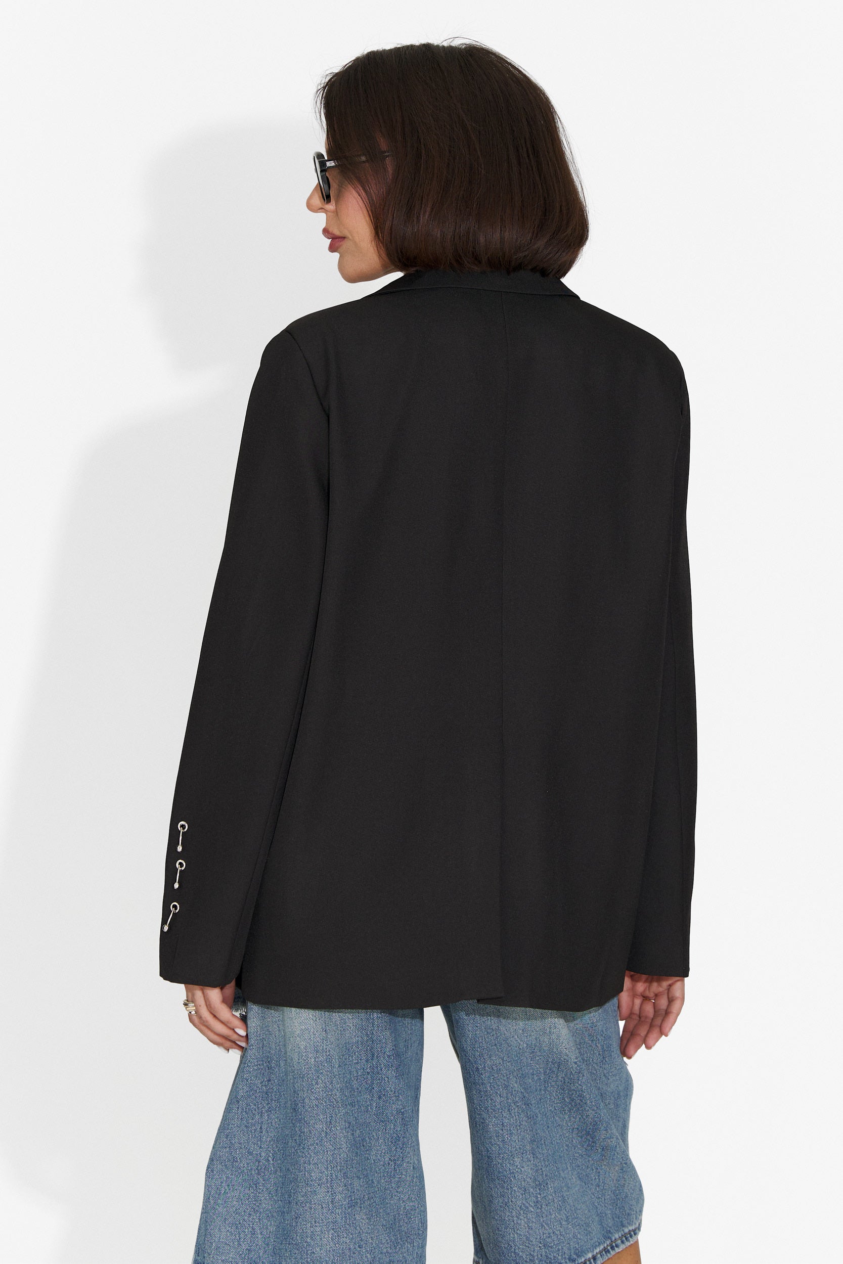 Elegante blazer nero da donna Kelda Bogas
