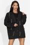 Elegante Blazer Nero Pikata Bogas da Donna