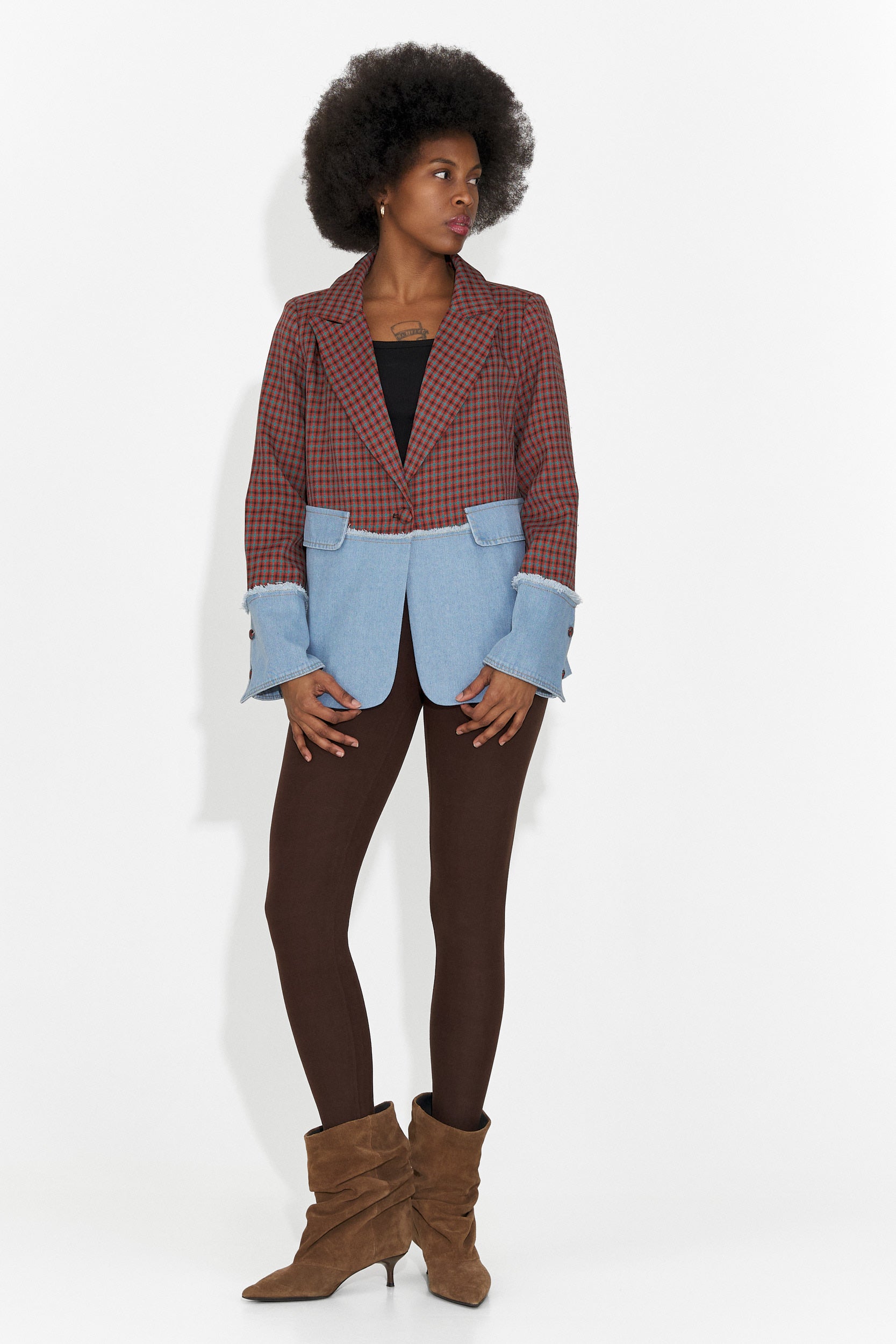 Elegante Blazer Bordeaux da Donna Zinalia Bogas