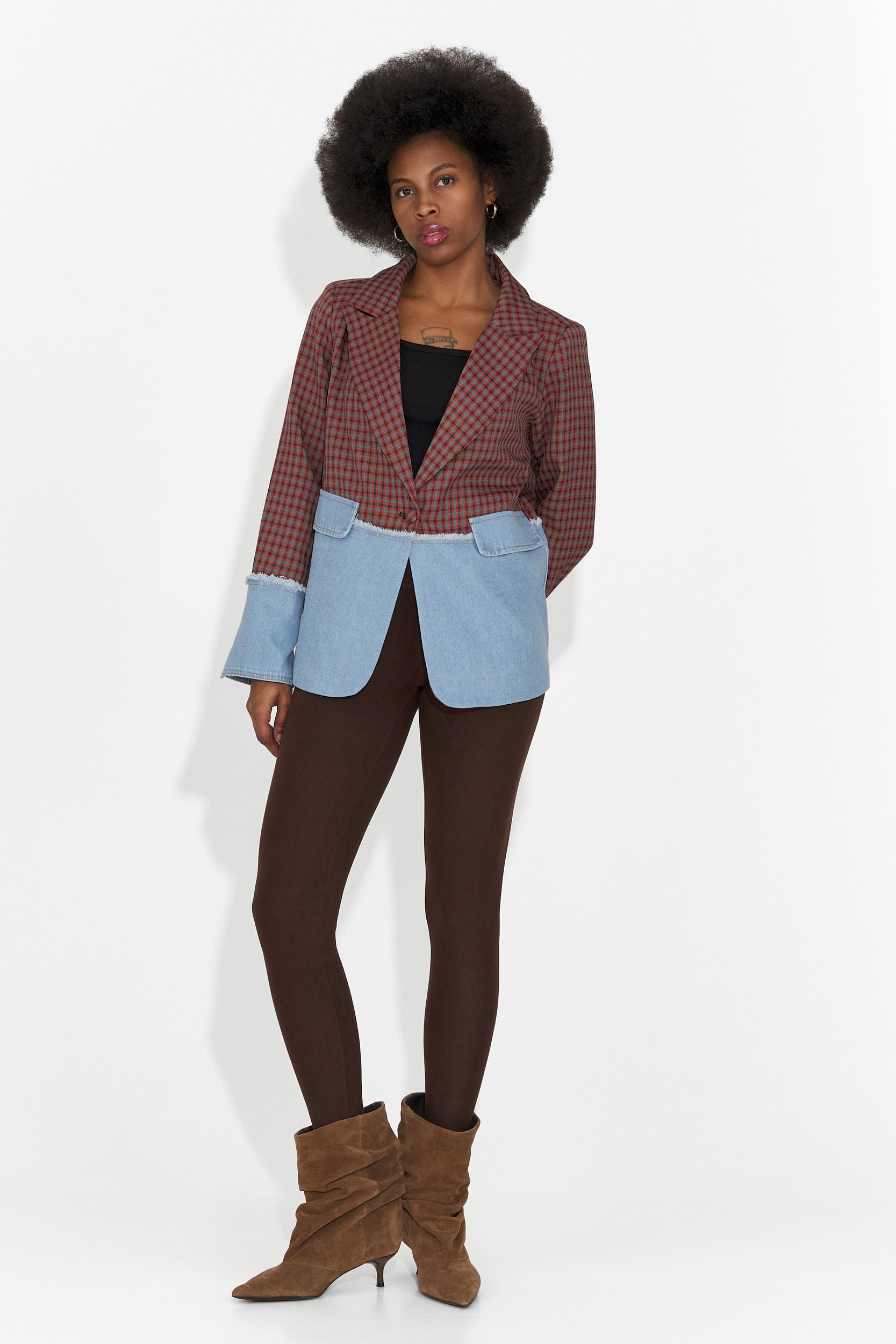 Elegante Blazer Bordeaux da Donna Zinalia Bogas