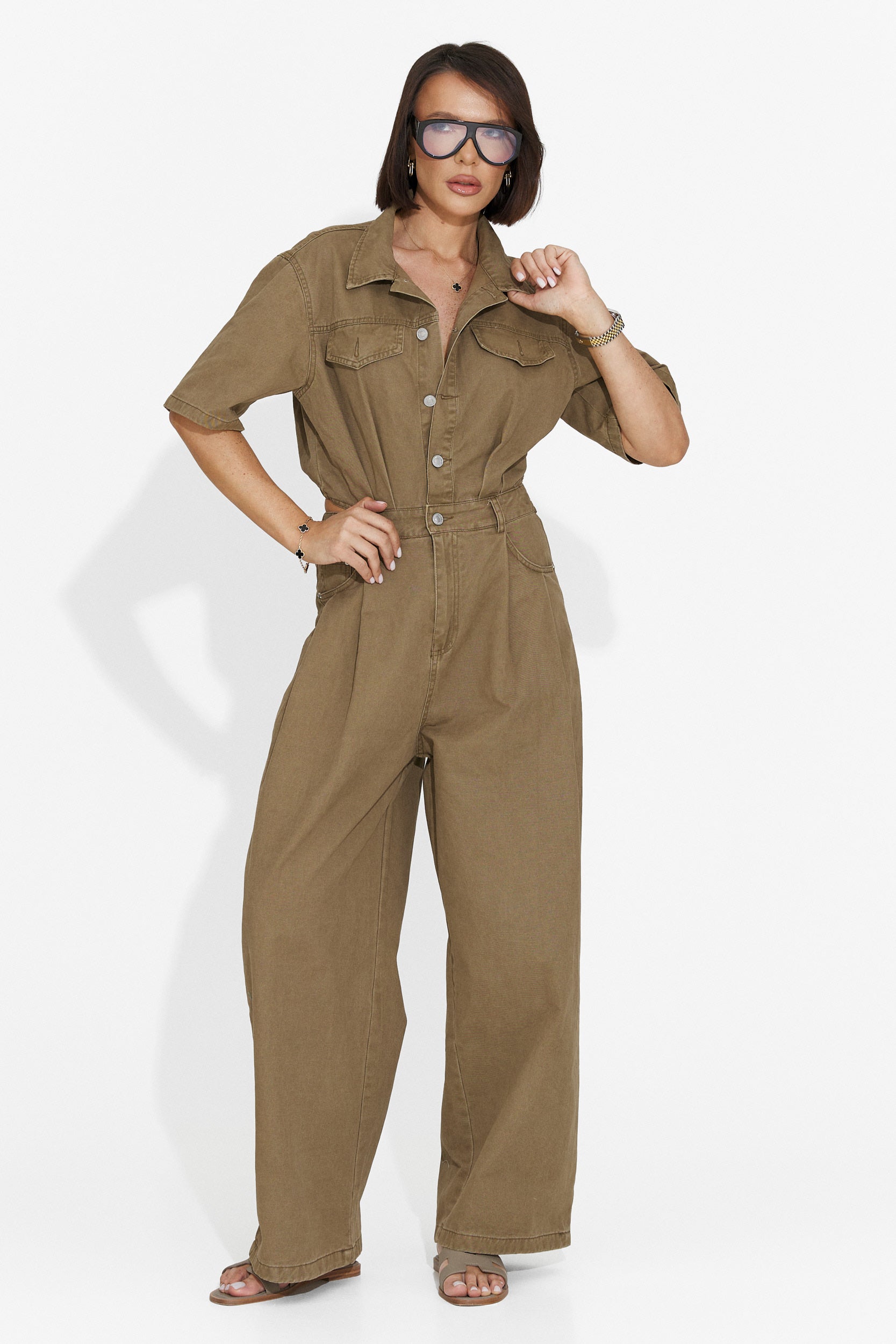 Tuta Casual Marrone da Donna di Ayeria Bogas