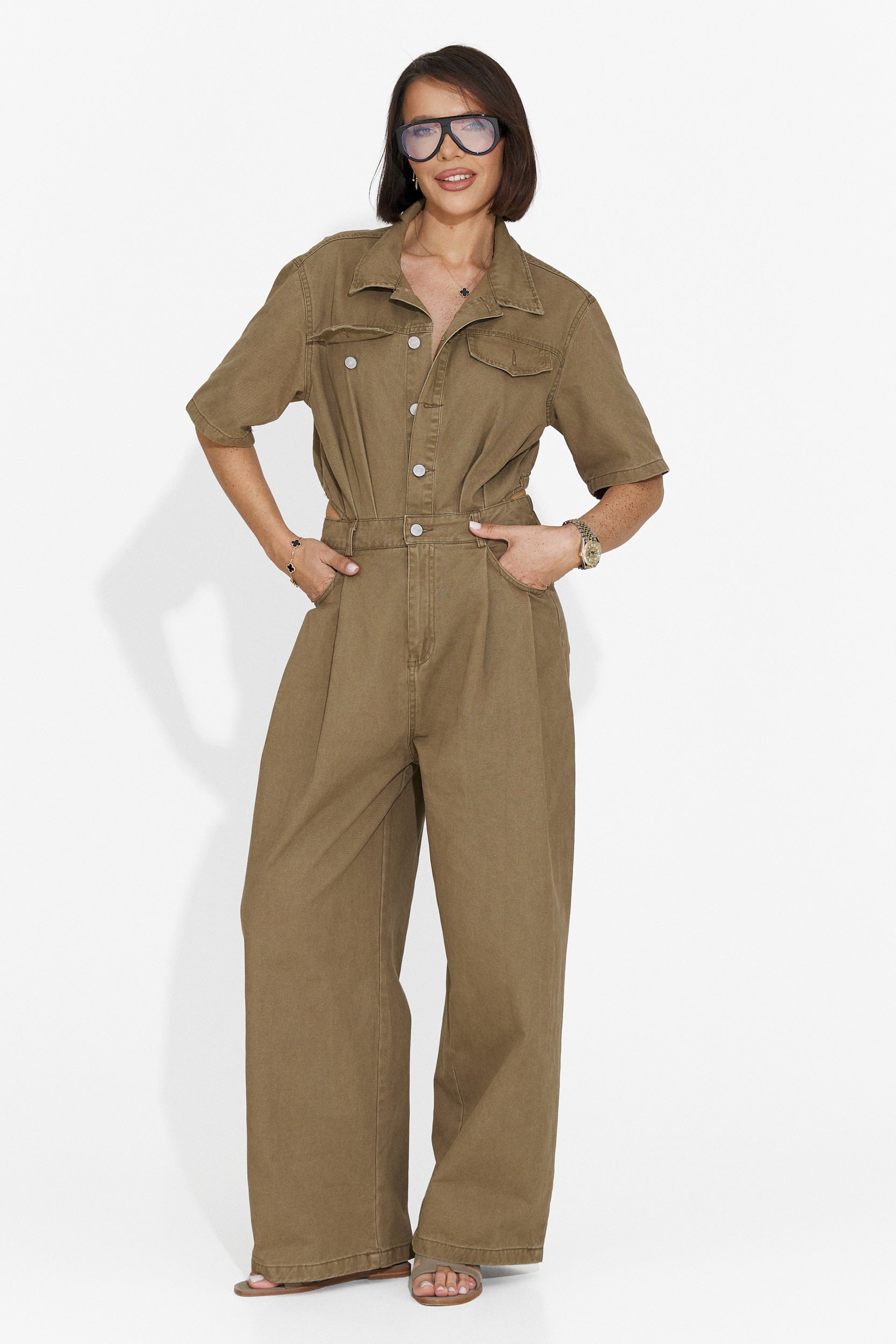 Tuta Casual Marrone da Donna di Ayeria Bogas