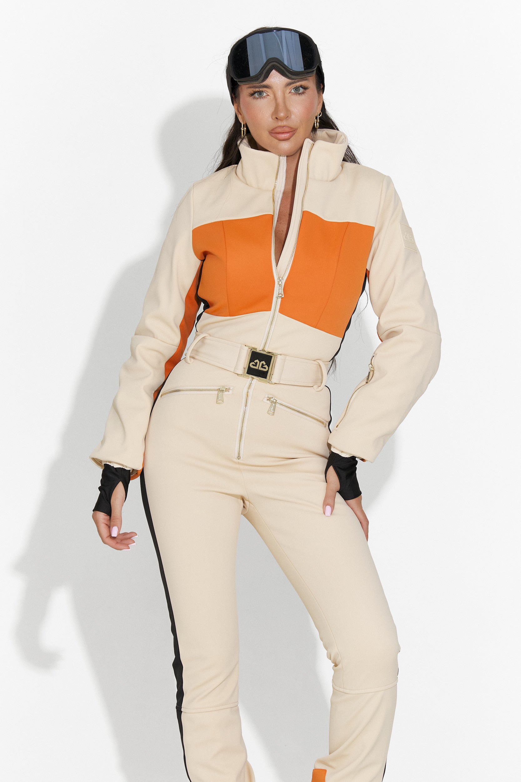 Tuta da sci casual beige Vernoa Bogas