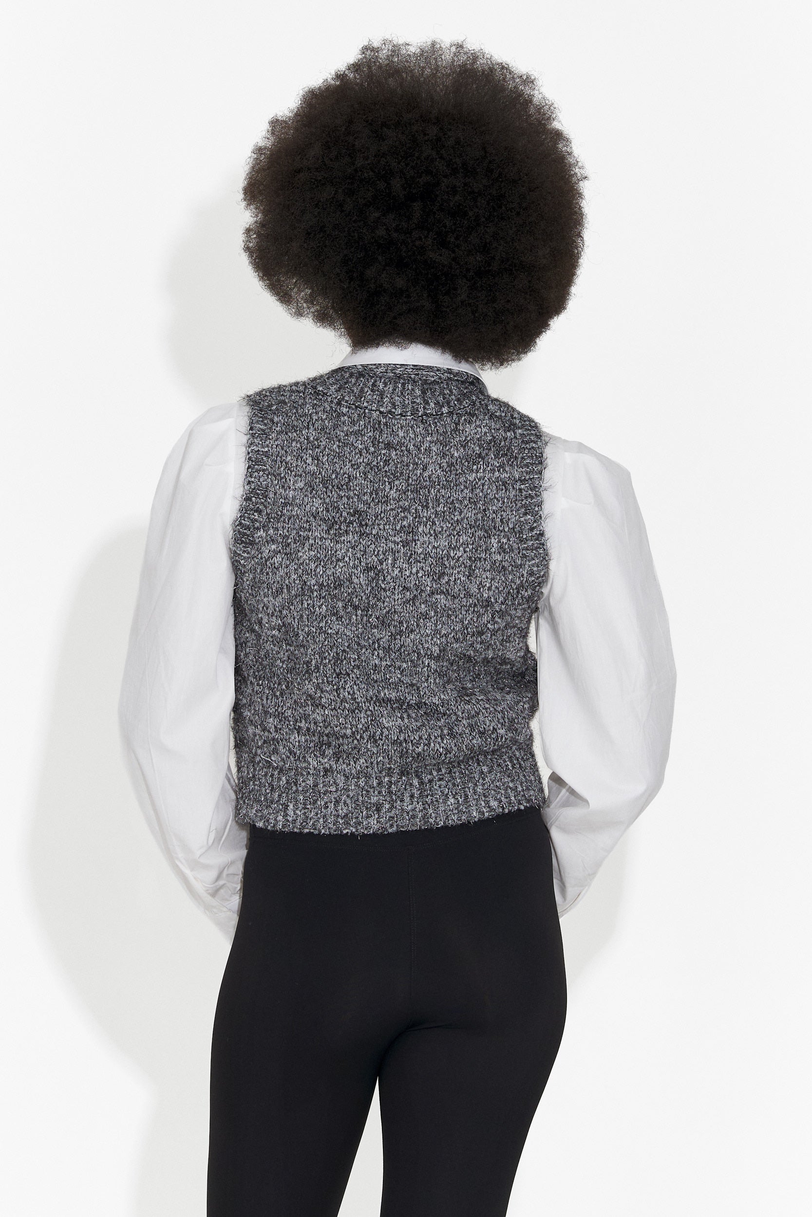 Set 3 pezzi camicia + gilet + cravatta grigia Izaura Bogas
