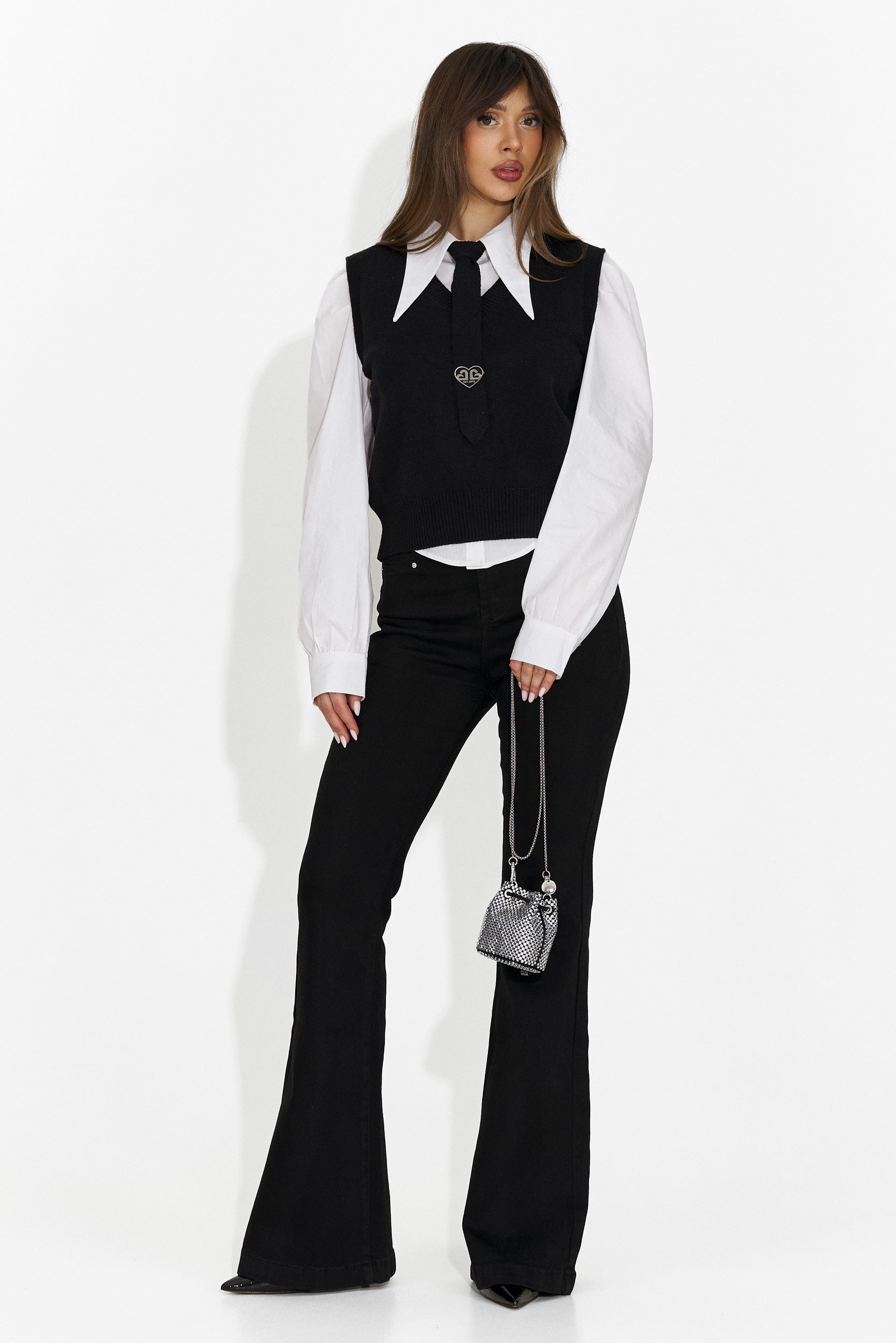 Set da Donna Ofeliana Bogas 3 Pezzi Camicia + Gilet + Cravatta