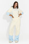 Tuta da donna casual 3 pezzi color crema Velydvieria Bogas