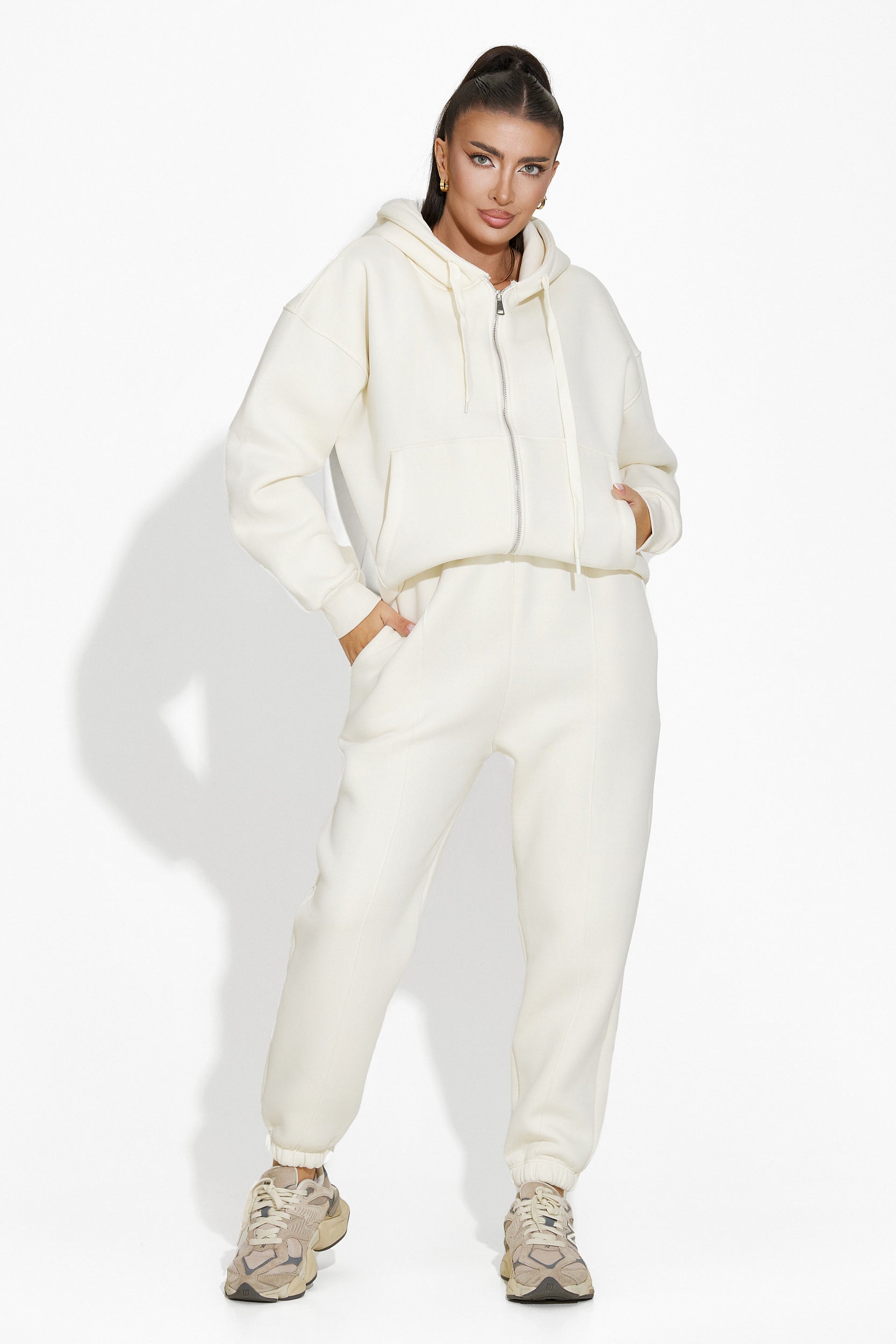 Tuta casual beige da donna Megy Bogas