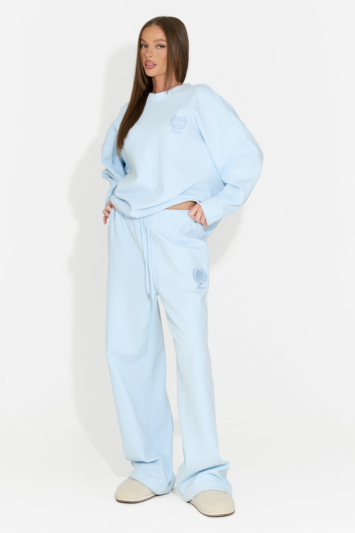 Tuta da donna casual azzurra Paywe Bogas