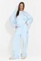 Tuta da donna casual azzurra Paywe Bogas