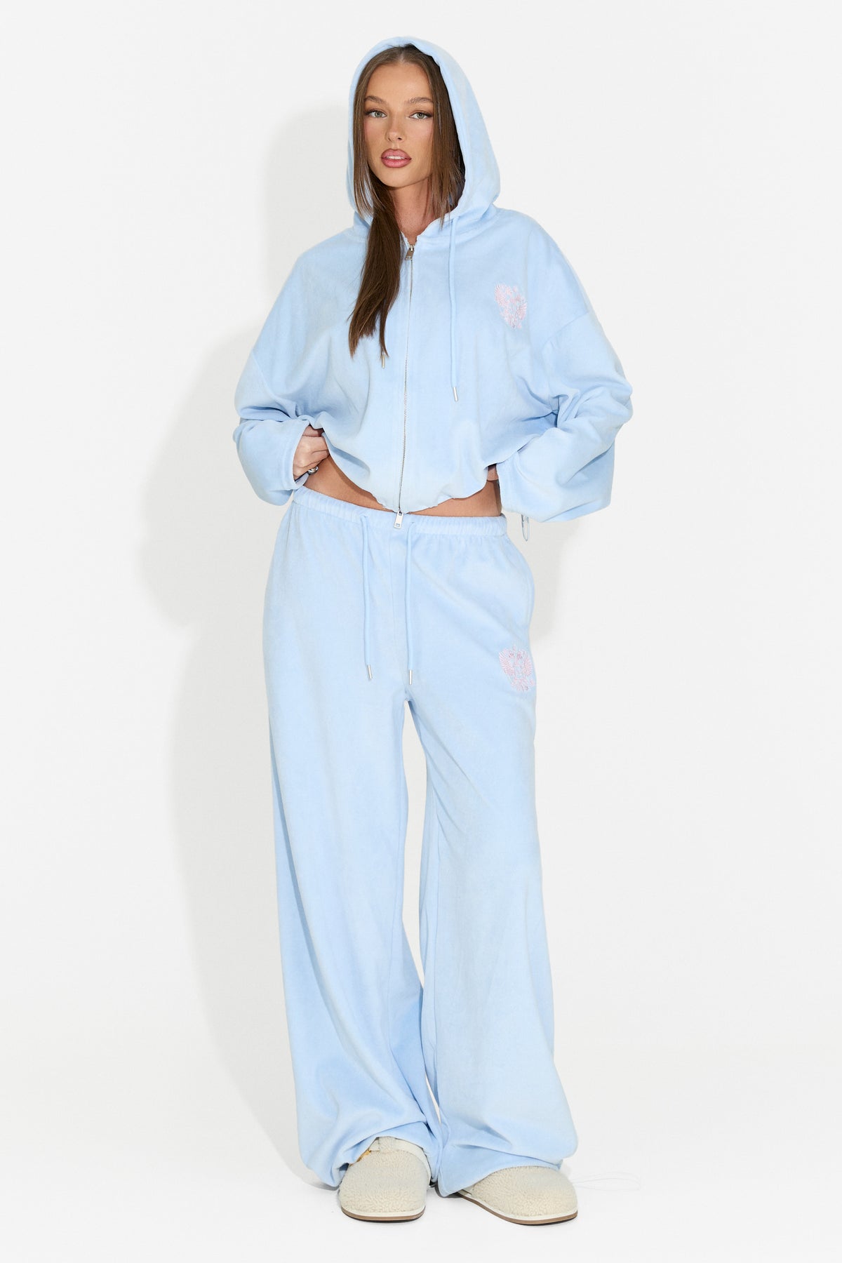 Tuta da donna casual azzurra Scoleaesia Bogas