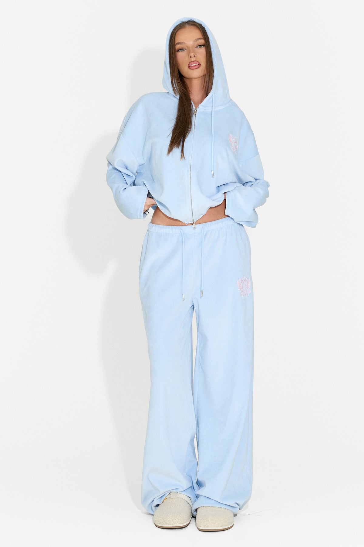Tuta da donna casual azzurra Scoleaesia Bogas