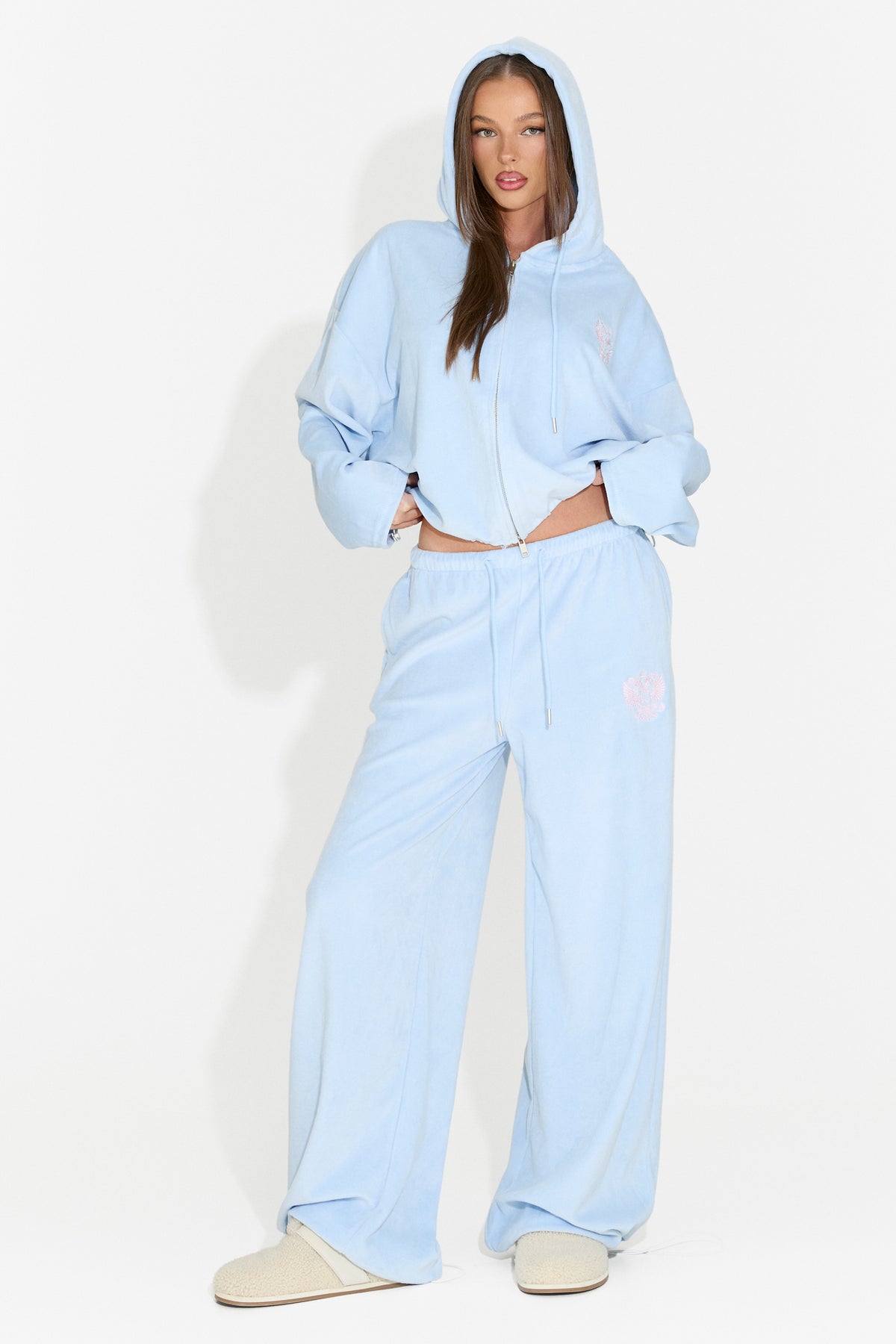 Tuta da donna casual azzurra Scoleaesia Bogas