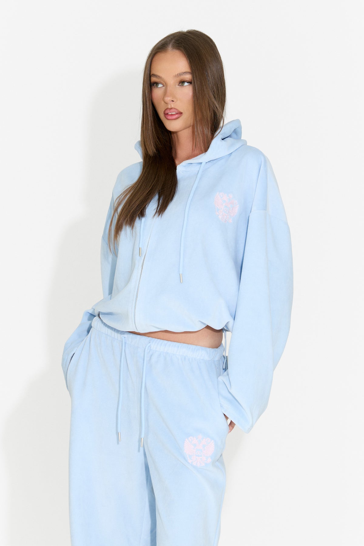 Tuta da donna casual azzurra Scoleaesia Bogas