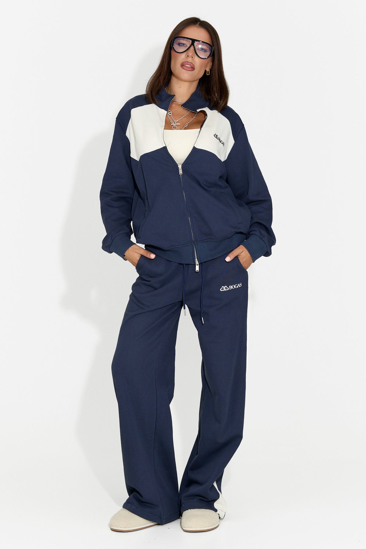 Tuta da donna casual blu navy Baceia Bogas