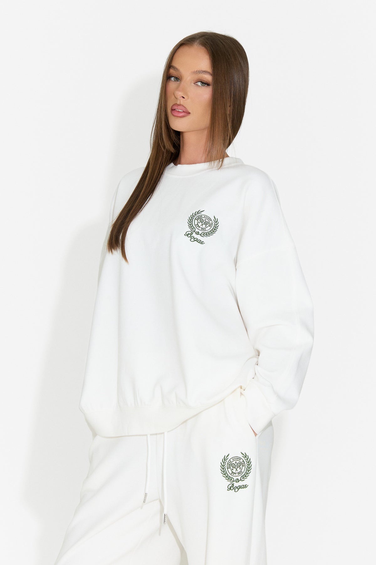 Tuta da donna casual color crema Paywe Bogas