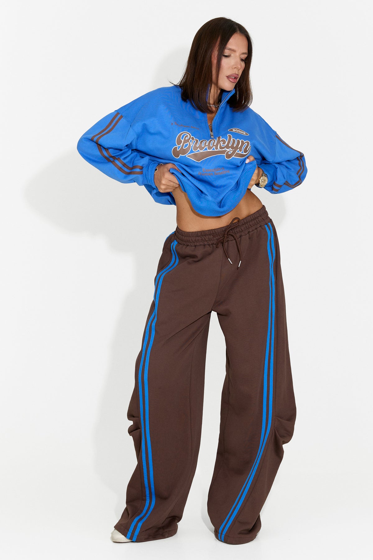 Tuta da donna casual marrone Celoaora Bogas