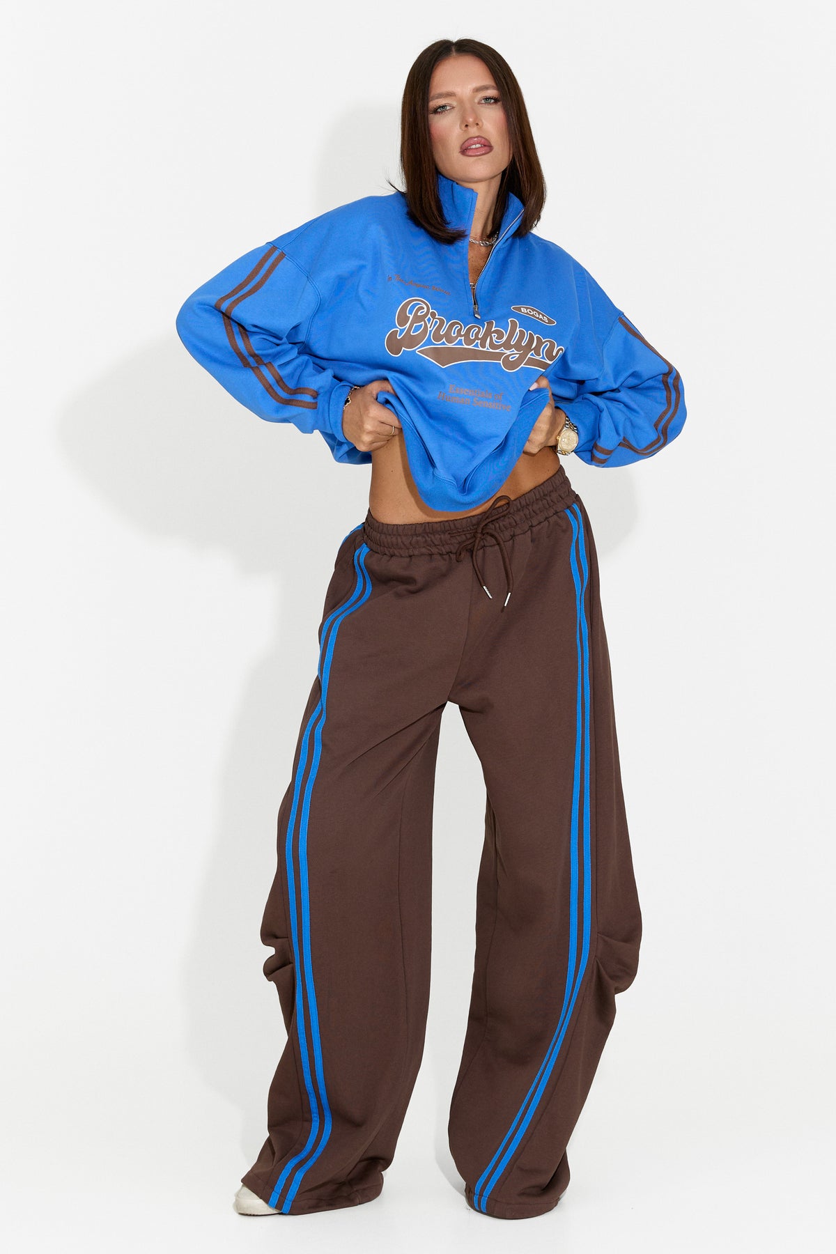Tuta da donna casual marrone Celoaora Bogas