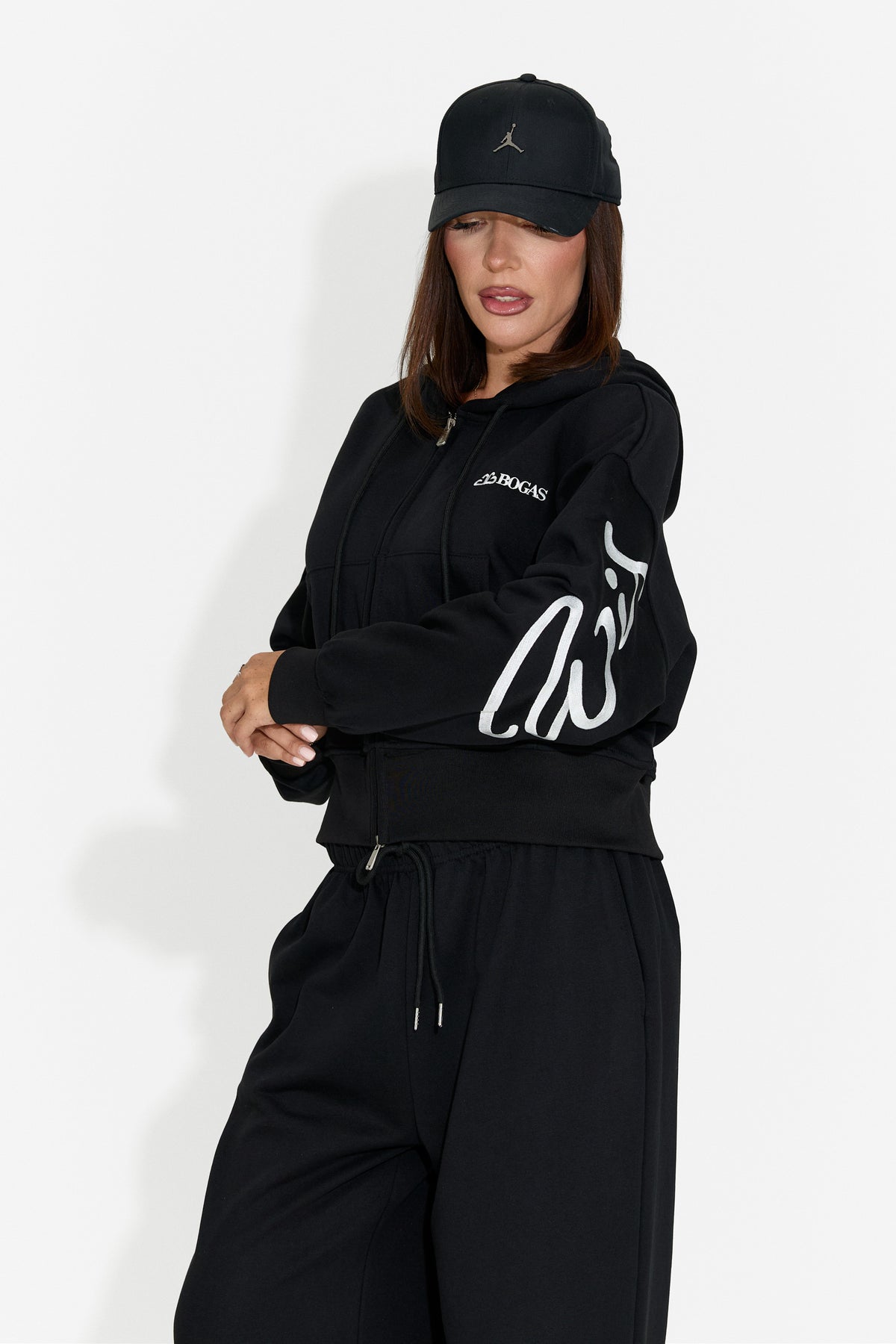 Tuta da donna casual nera Jaliraeria Bogas