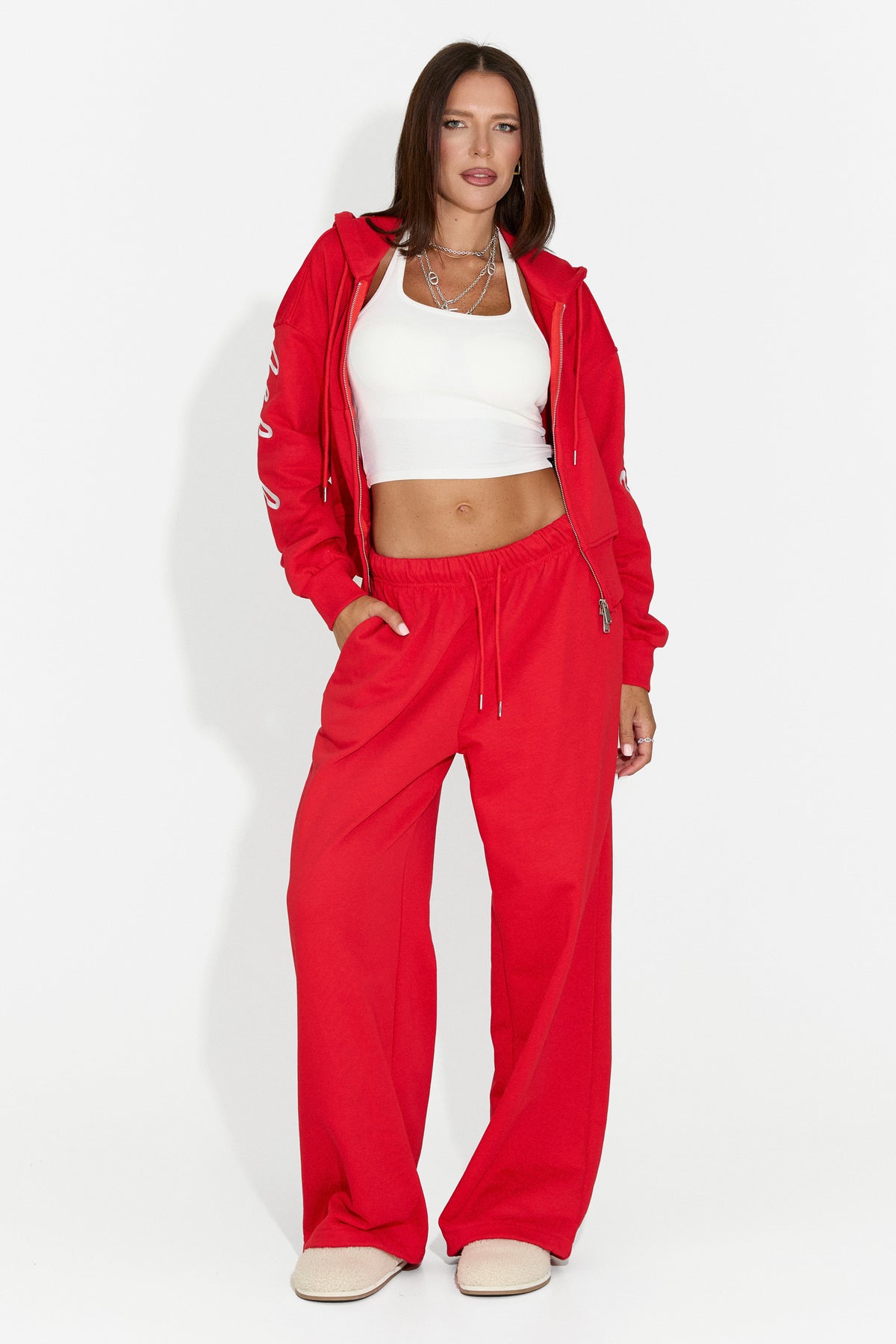 Tuta da donna casual rossa Jaliraeria Bogas