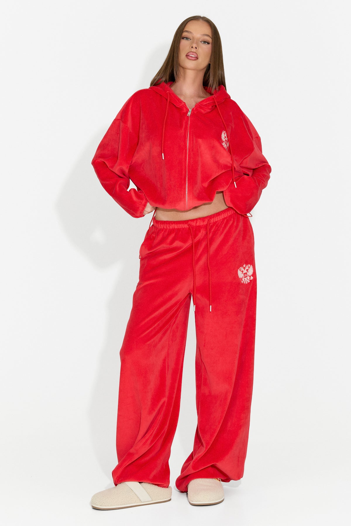 Tuta casual da donna rossa Scoleaesia Bogas