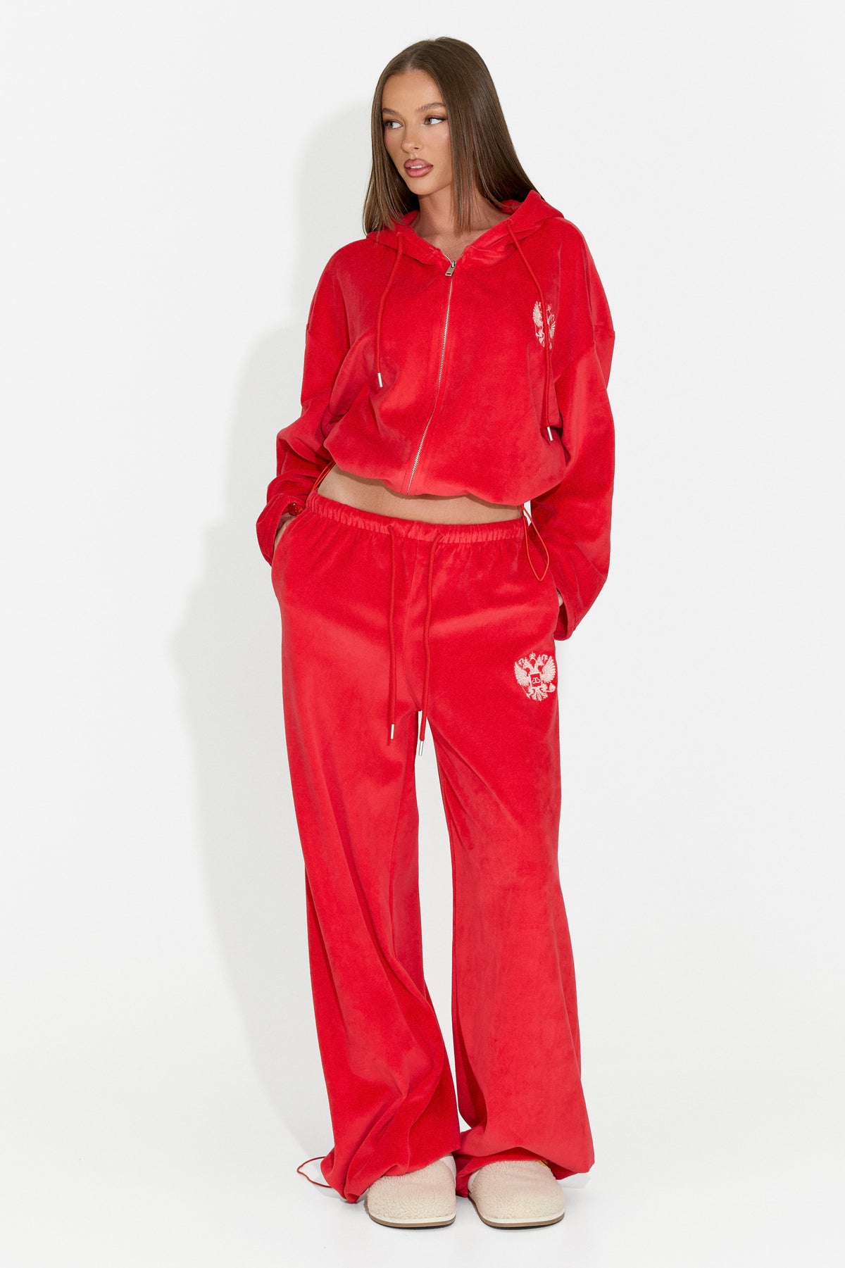 Tuta casual da donna rossa Scoleaesia Bogas