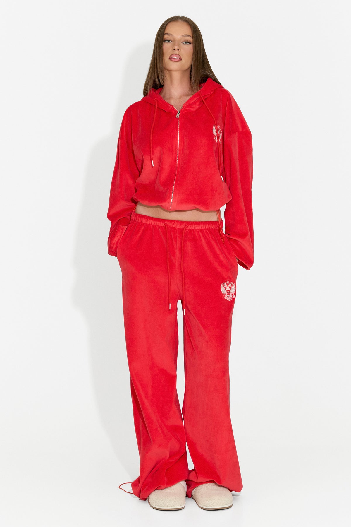 Tuta casual da donna rossa Scoleaesia Bogas