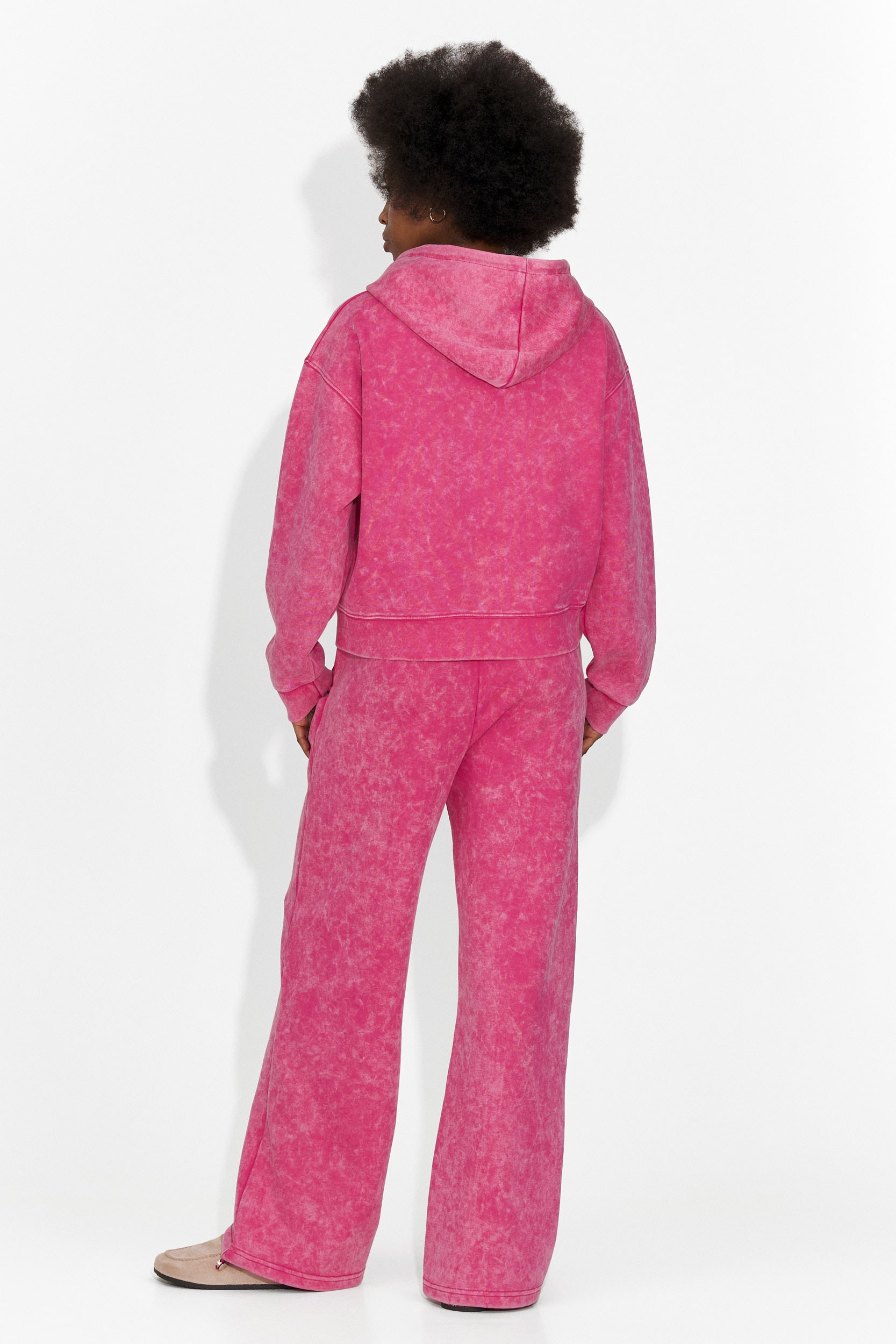 Tuta da allenamento casual rosa da donna Jiustina Bogas