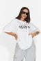 Tricou casual alb Flyloroira Bogas