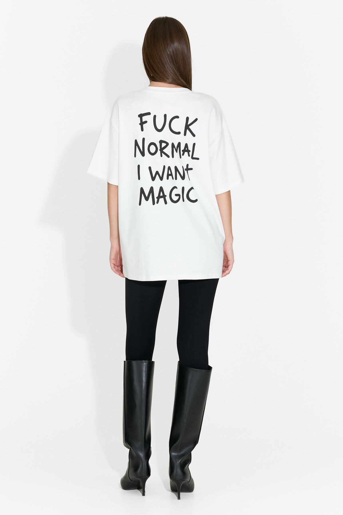 T-shirt casual da donna bianca Andrena Bogas