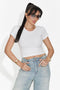 Barebria Bogas T-Shirt Casual Bianca da Donna