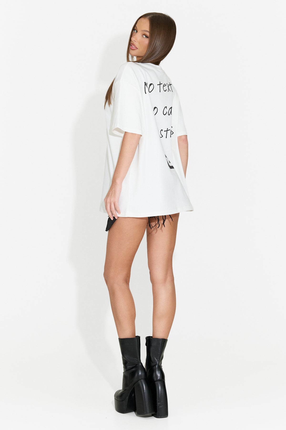 T-shirt casual da donna bianca Foreloin Bogas