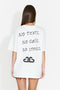 T-shirt casual da donna bianca Foreloin Bogas
