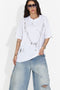 Tricou dama casual alb Kohleria Bogas