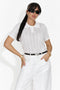 Nerida Bogas T-shirt Casual Bianca da Donna
