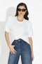 Norelia Bogas T-shirt Casual Bianca da Donna
