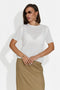 Pilaria Bogas T-shirt Casual Bianca da Donna