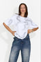 T-shirt da donna casual bianca Rougha Bogas
