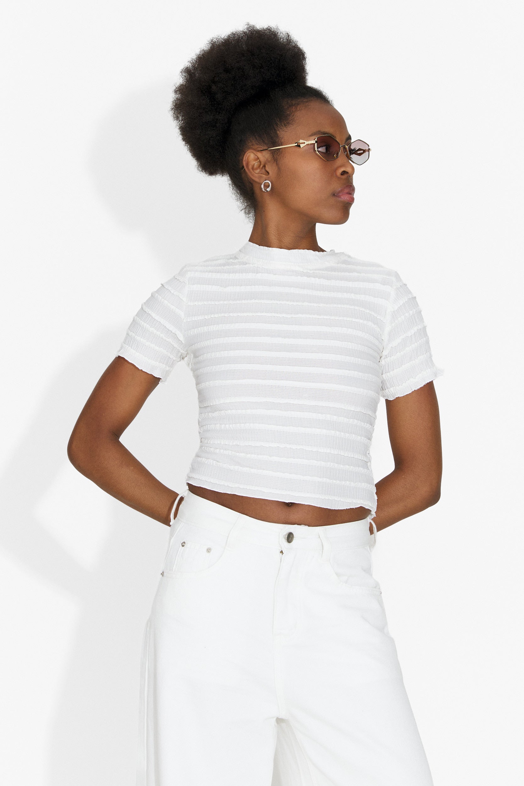 Versala Bogas T-Shirt Casual Bianca per Donne