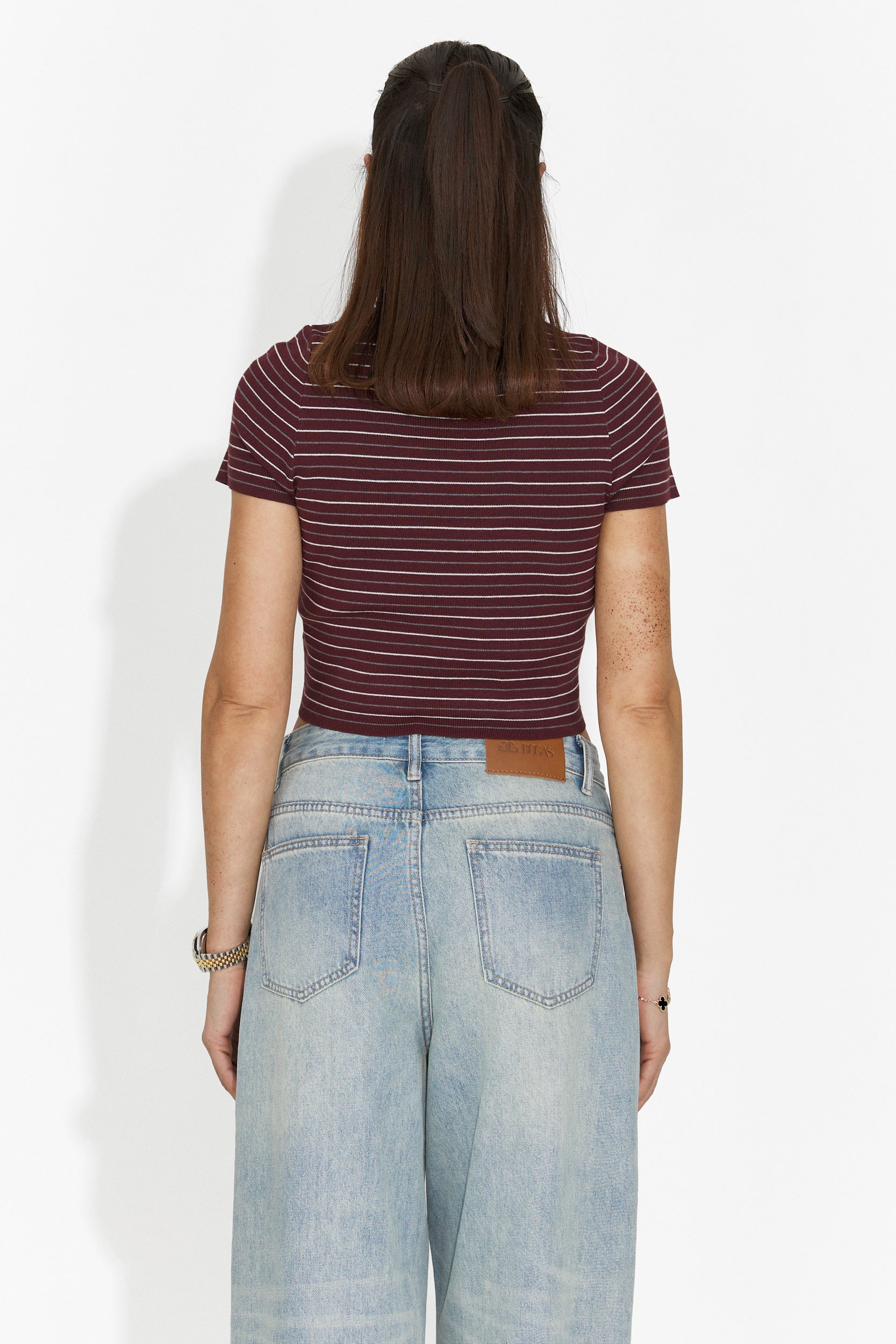 Casuale maglietta bordeaux da donna Hainie Bogas