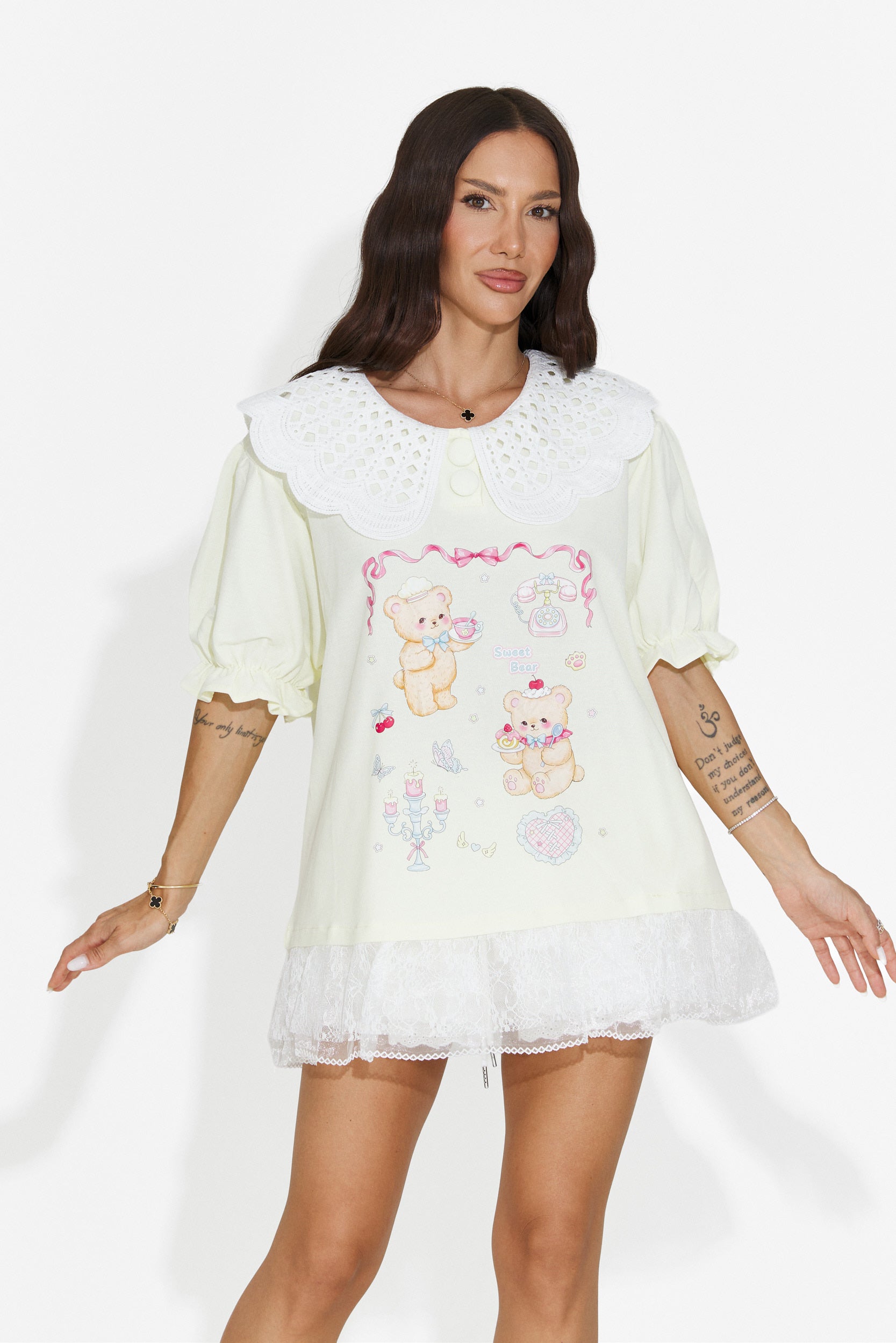 Maglietta donna casual giallo Olimia Bogas