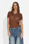 Maglietta donna casual marrone Cecinia Bogas
