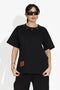 T-shirt Casual Nera da Donna di Arilea Bogas