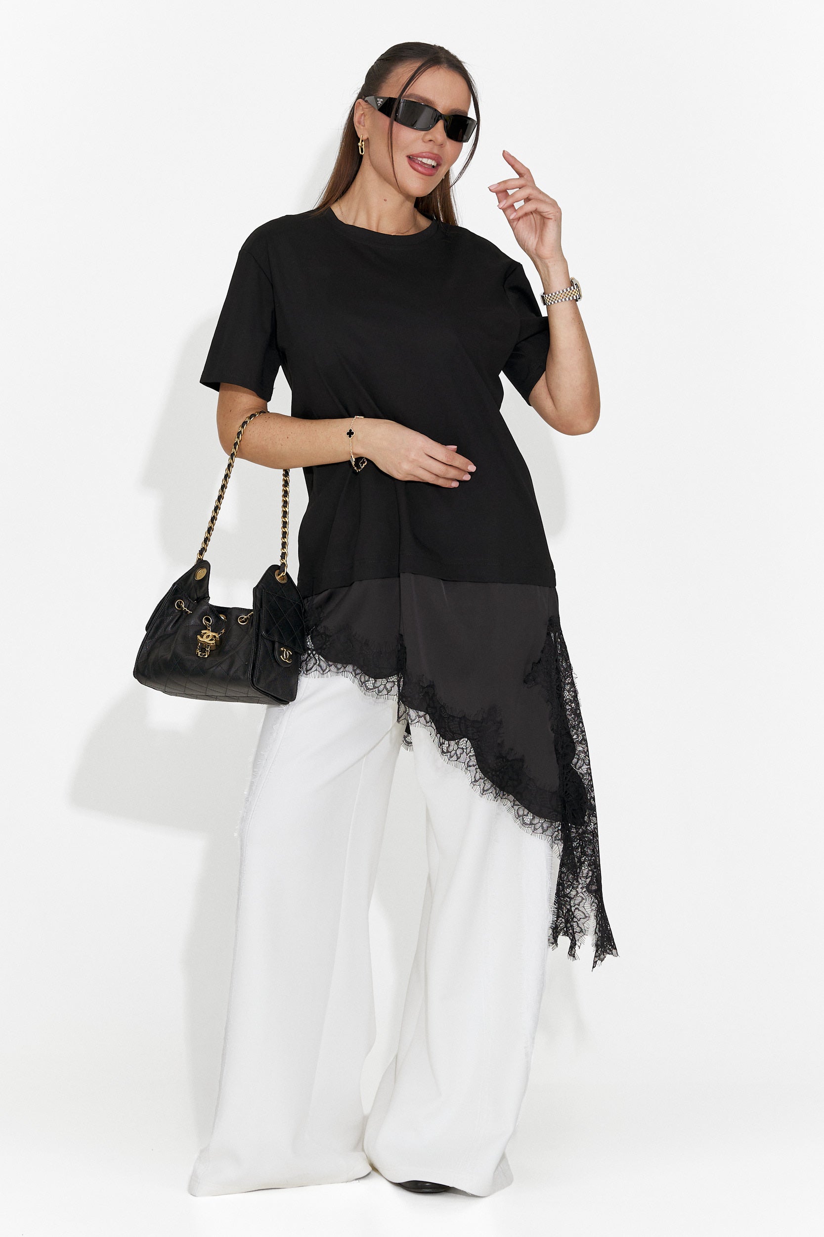 Arkana Bogas T-shirt Casual Nera da Donna