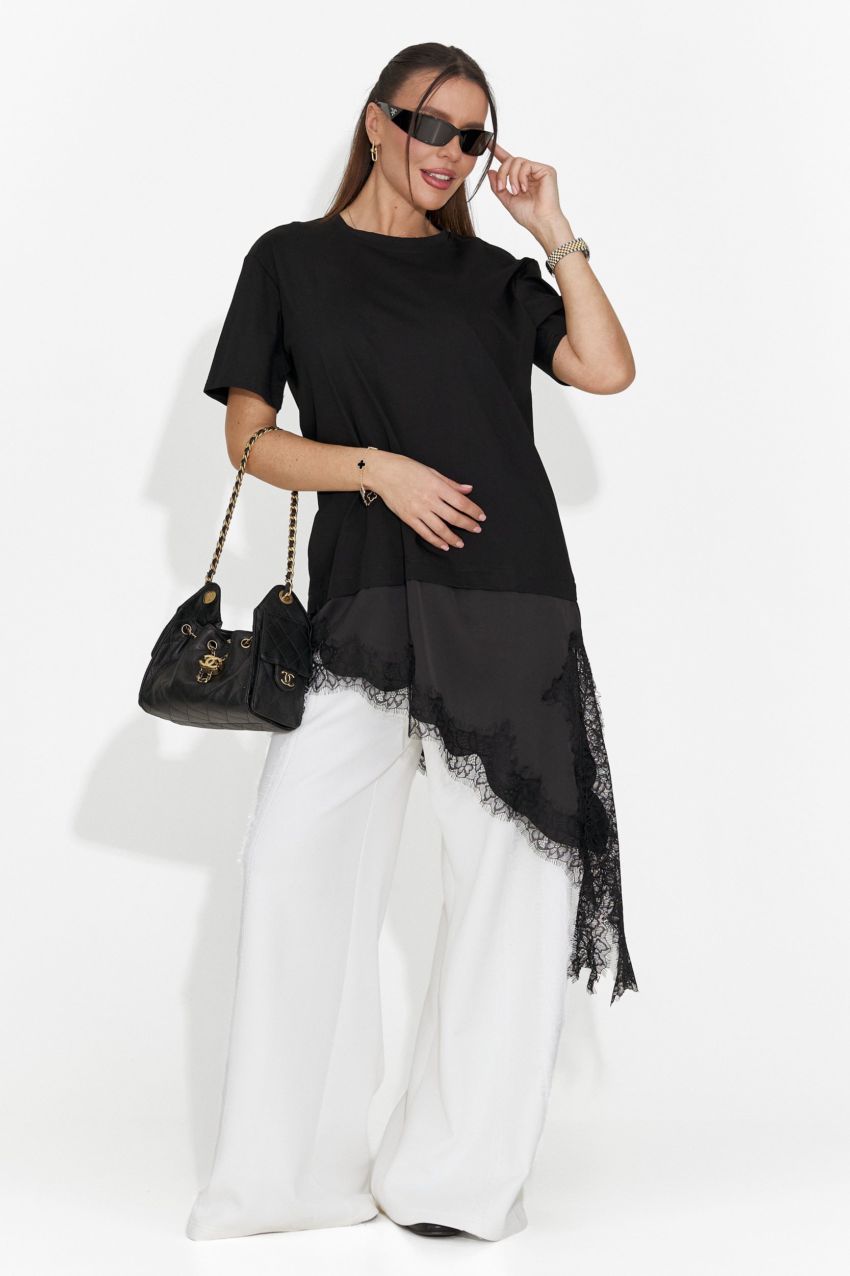 Arkana Bogas T-shirt Casual Nera da Donna