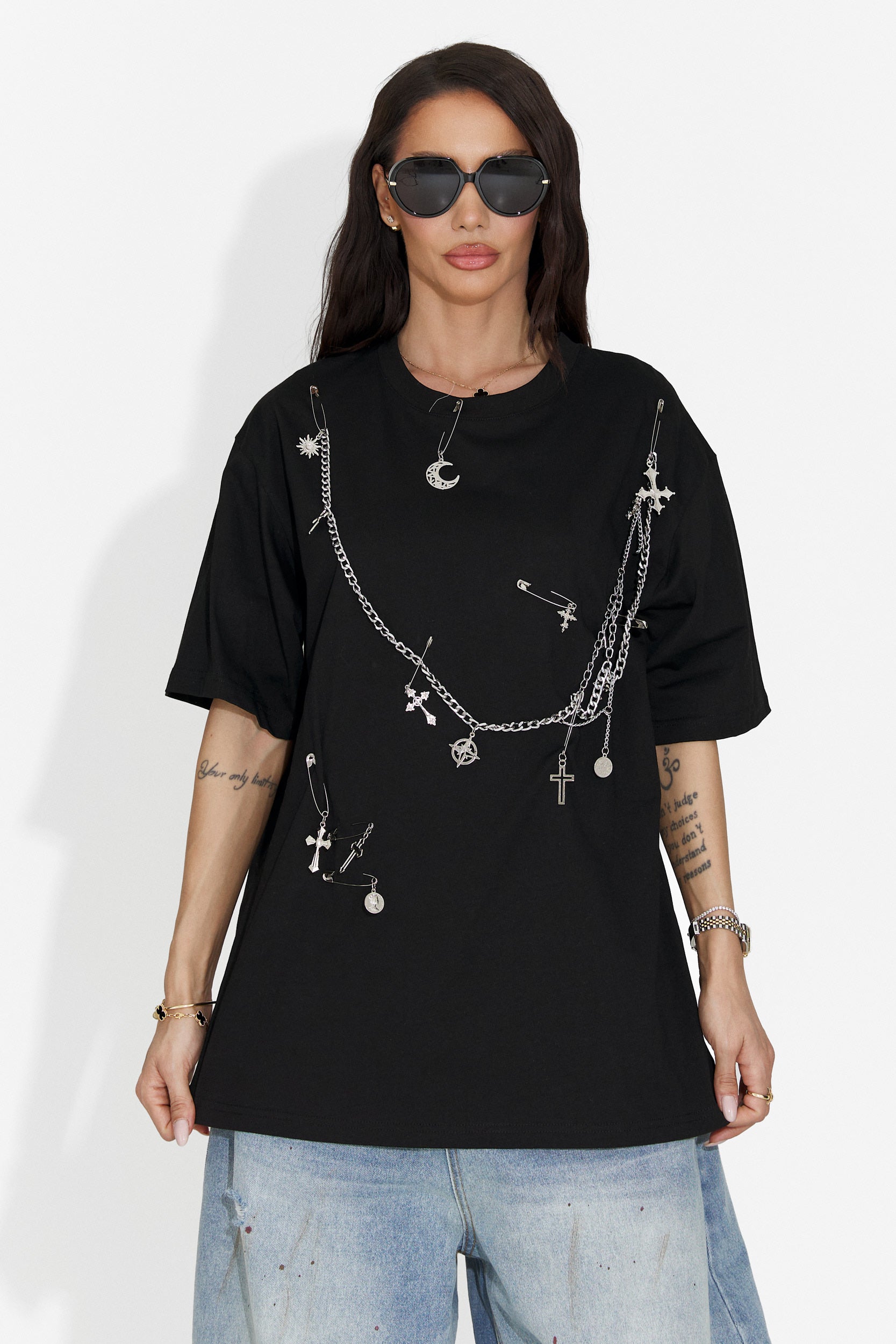 Tricou dama casual negru Kohleria Bogas