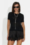 Pilaria Bogas T-shirt Casual Nera da Donna