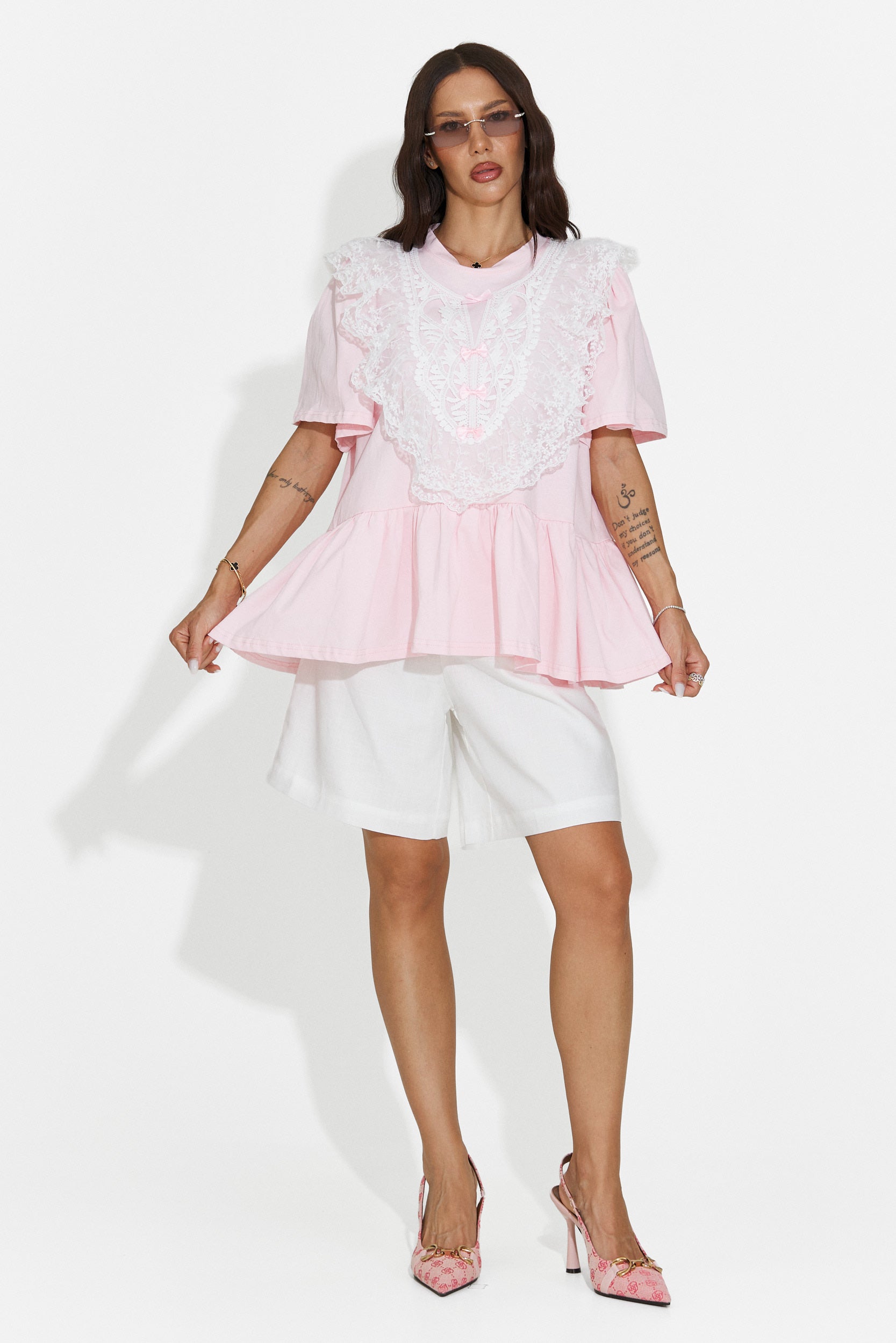 Maglietta casual da donna rosa Besana Bogas