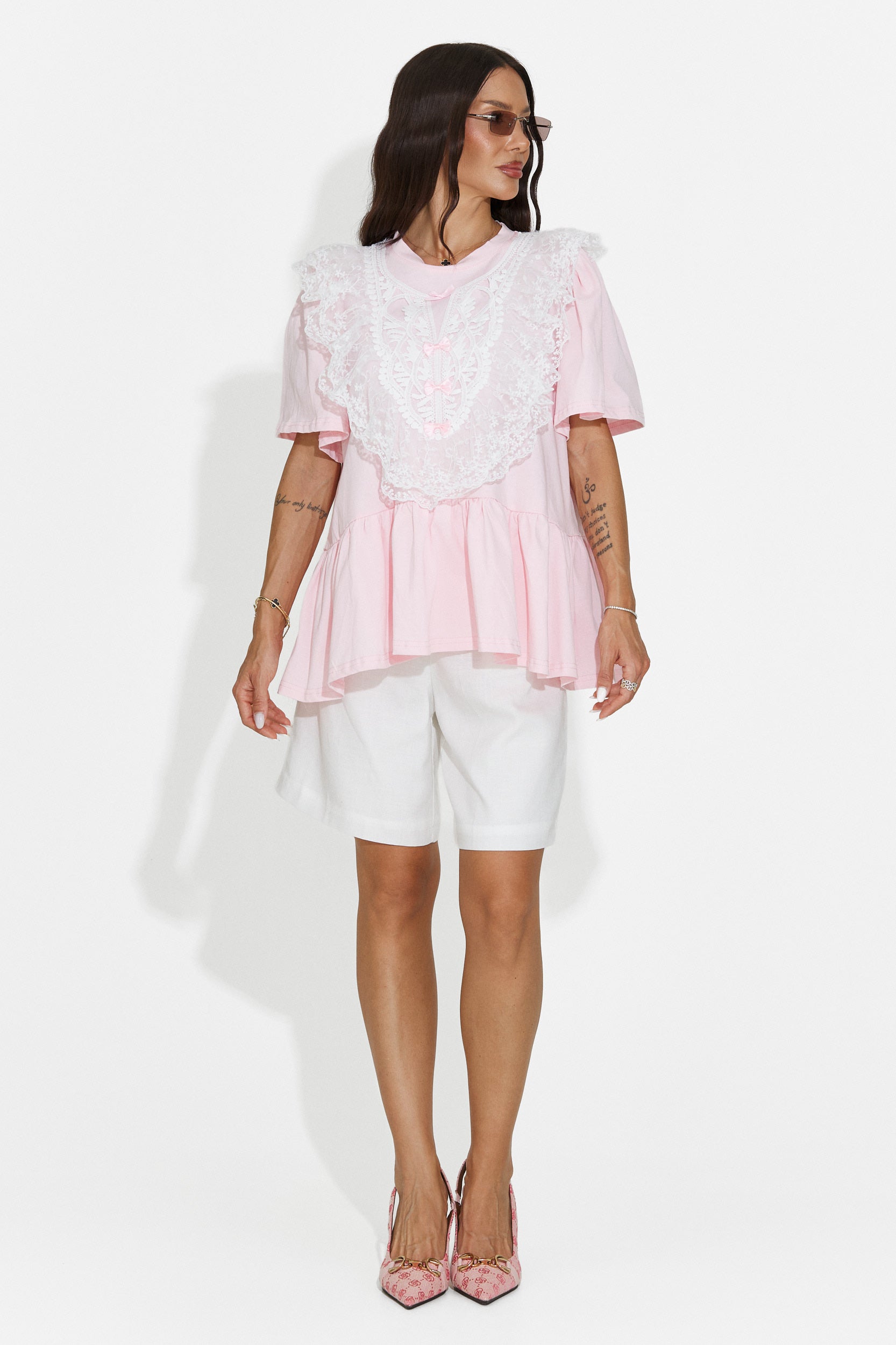 Maglietta casual da donna rosa Besana Bogas