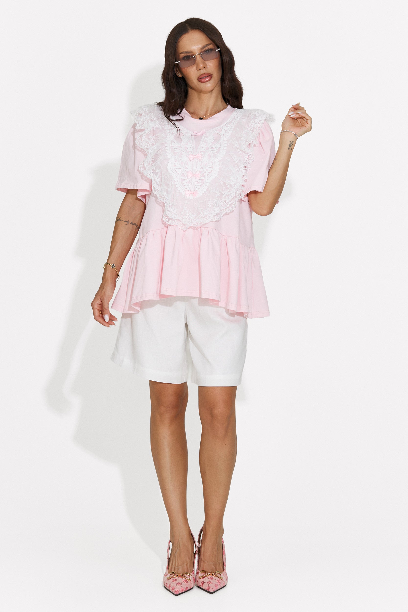 Maglietta casual da donna rosa Besana Bogas