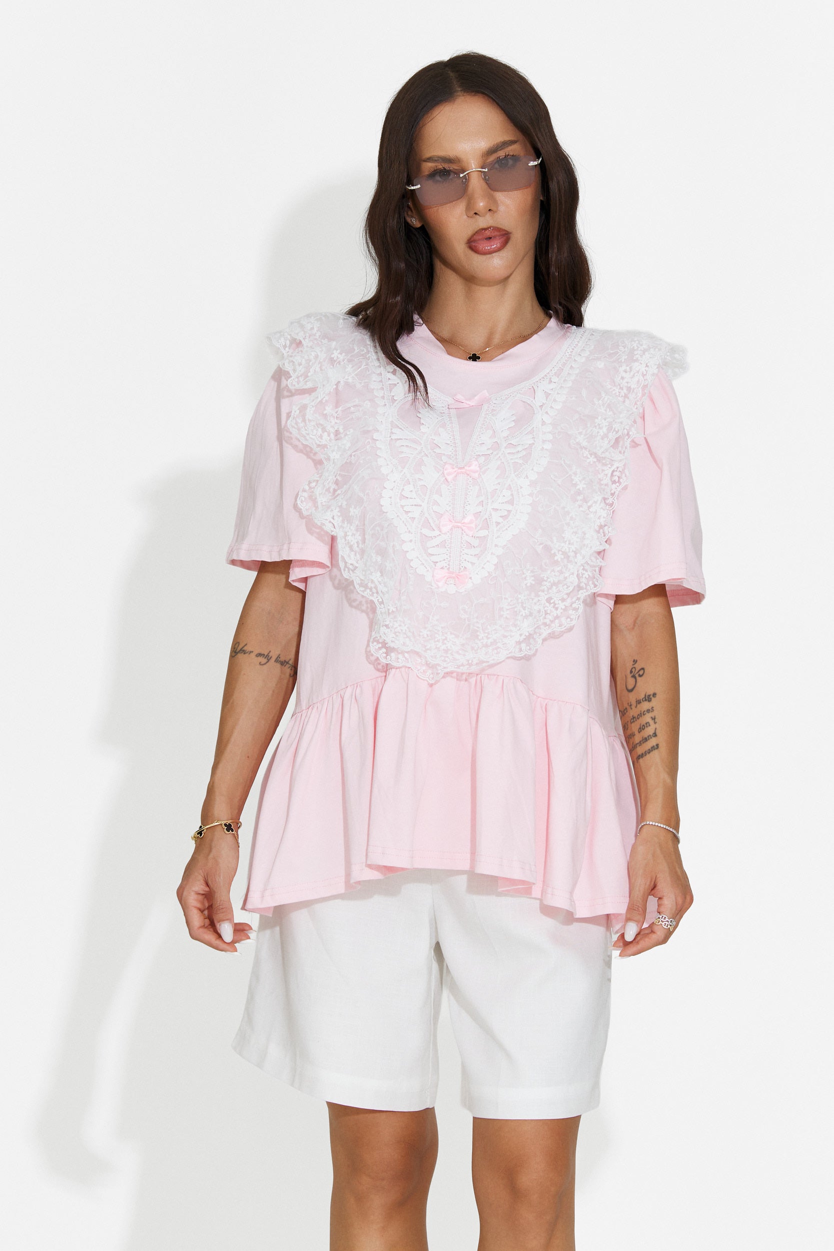 Maglietta casual da donna rosa Besana Bogas